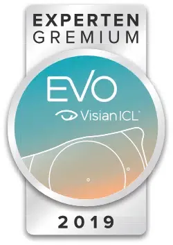 EVO Visian ICL Experten Gremium Siegel 2019 verliehen an Dr. Amir-Mobarez Parasta